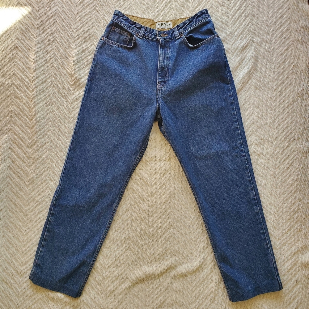 Vintage Orvis Western High Rise  Mom Jeans 100% Cotton 10P 29×26